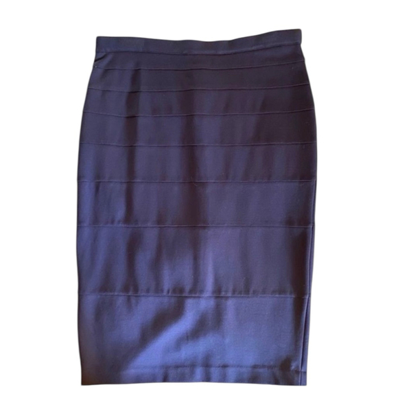 Women's Navy Pencil Skirt Size 6 Comfort Waist - Picture 2 of 13